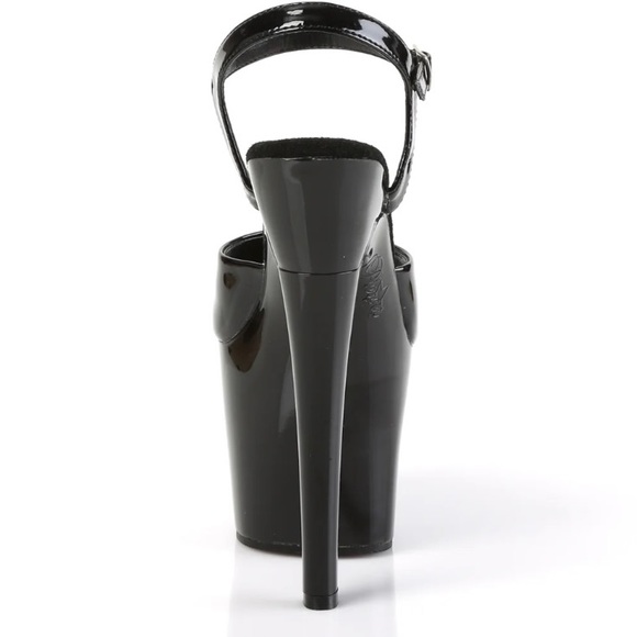 Black Pleaser Platform 7 inch heels - Picture 2 of 4